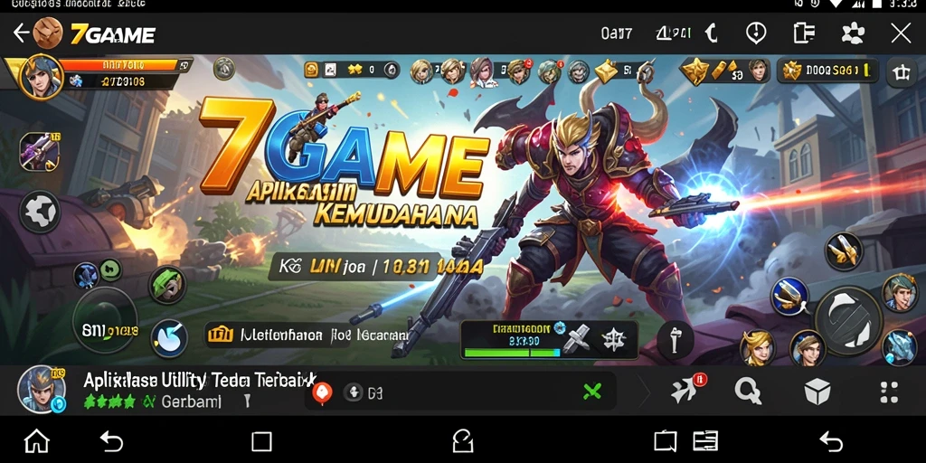 Tampilan utama 7GAME yang menampilkan fitur Utility yang inovatif.