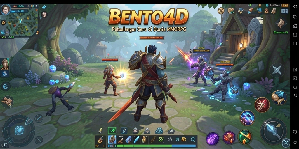 Gameplay BENTO4D yang penuh aksi dan petualangan seru.