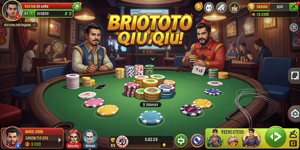 Tampilan gameplay QiuQiu yang seru dan menantang di BRIOTOTO.
