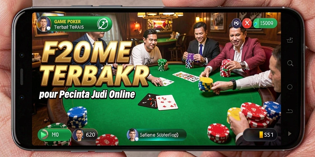 Screenshot utama F200M menampilkan gameplay poker yang seru dan interaktif.