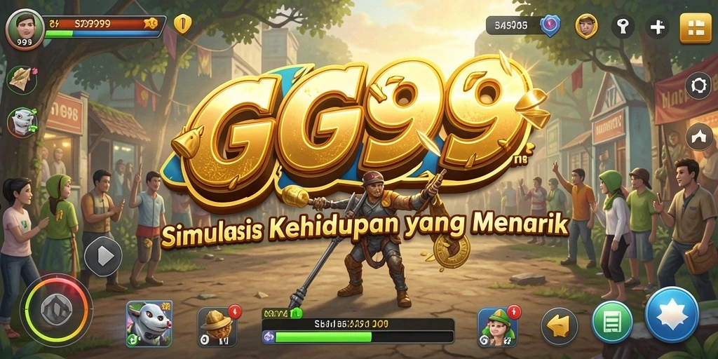 Screenshot gameplay GG999 menampilkan aktivitas menarik dalam dunia virtual.