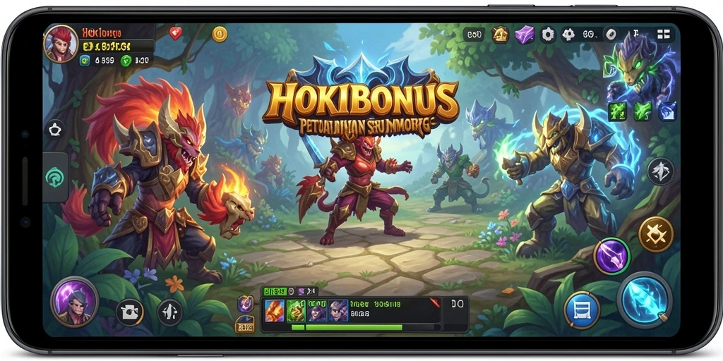 Screenshot HOKIBONUS menampilkan aksi seru dalam petualangan MMORPG.