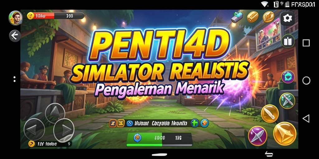 Tangkapan layar PENITI4D menunjukkan antarmuka permainan yang dinamis dan interaktif.