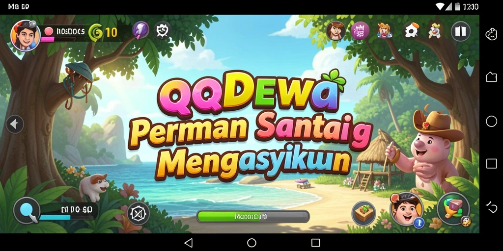 Screenshot dari gameplay QQDEWA yang menyenangkan dan santai.