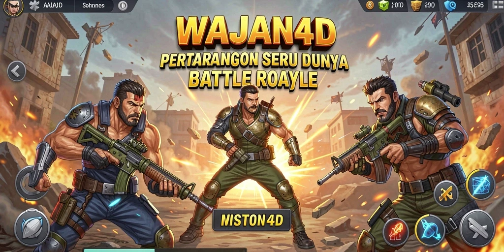 Gameplay seru dan intens di WAJAN4D Battle Royale.