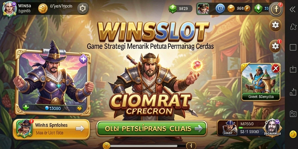 Screenshot utama WINSLOT menampilkan gameplay strategi yang intens.